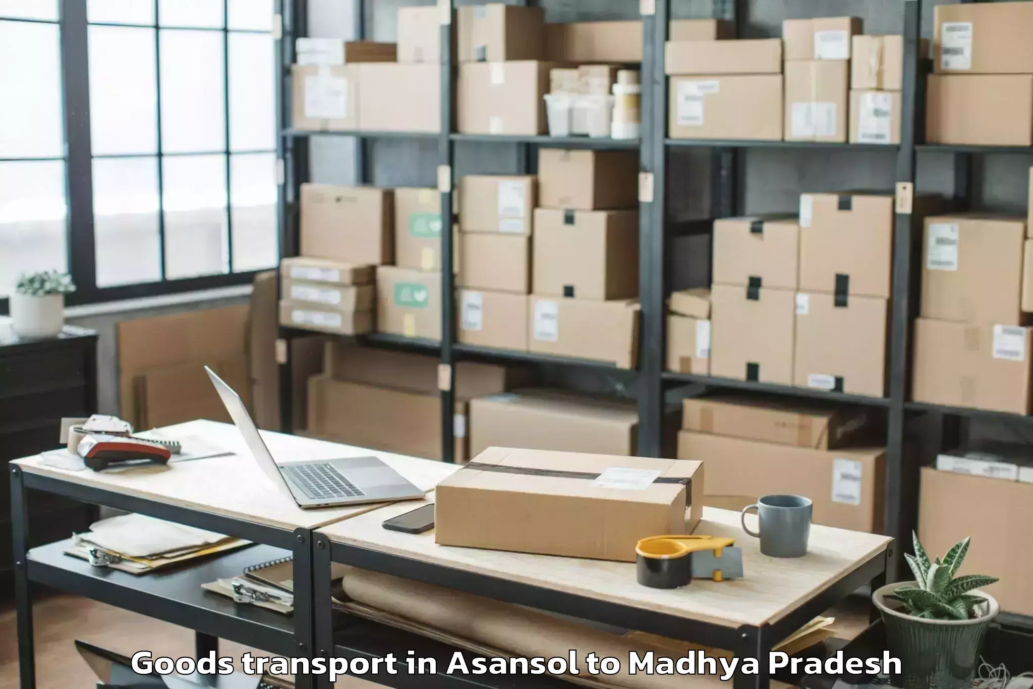 Book Asansol to Madhya Pradesh Goods Transport Online